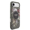 Guess IML Flowers Strap MagSafe dėklas skirtas Apple iPhone Air juodos spalvos