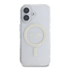 Guess IML Glitter Ring MagSafe Apple iPhone 16 Plus dėklas telefonui skaidrus