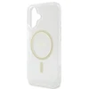 Guess IML Glitter Ring MagSafe Apple iPhone 16 Plus dėklas telefonui skaidrus