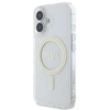 Guess IML Glitter Ring MagSafe Apple iPhone 16 Plus dėklas telefonui skaidrus