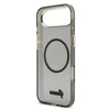 Guess IML Glitter Script Strap MagSafe dėklas skirtas iPhone Air Juodas