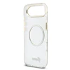 Guess IML Glitter Script Strap MagSafe dėklas skirtas iPhone Air Transparent