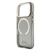 Guess IML Glitter Script Strap MagSafe dėklas skirtas iPhone 17 Pro Juodas