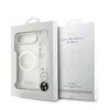 Guess IML Glitter Script Strap MagSafe dėklas skirtas iPhone Air Transparent