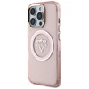 Guess IML Metal Mountain Logo MagSafe Apple iPhone 16 Pro Max dėklas telefonui rožinės spalvos