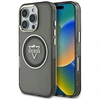 Guess IML Metal Mountain Logo MagSafe Apple iPhone 16 Pro Max dėklas telefonui juodos spalvos