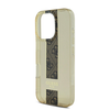 Guess IML Middle 4G Stripe Apple iPhone 16 Pro Max dėklas telefonui rudos spalvos