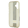 Guess IML Middle 4G Stripe Apple iPhone 16 dėklas telefonui rudos spalvos