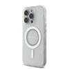 Guess GUHMP16XPFTDTEH Apple iPhone 16 Pro Max 6.9" baltos spalvos kietas dėklas IML Rhinestones MagSafe