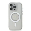 Guess GUHMP16XPFTDTEH Apple iPhone 16 Pro Max 6.9" baltos spalvos kietas dėklas IML Rhinestones MagSafe