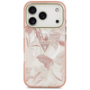 Guess Jungle Tonal Triangle MagSafe dėklas skirtas Apple iPhone 17 Pro Max rožinės spalvos