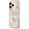 Guess Jungle Tonal Triangle MagSafe dėklas skirtas Apple iPhone 17 Pro Max rožinės spalvos