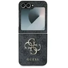 Guess PU 4G Metal Logo Samsung Galaxy Z Flip6 dėklas telefonui pilkos spalvos
