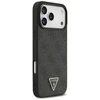 Original dėklas GUESS Leather 4G Triangle Strass MagSafe skirtas Apple iPhone 17 Pro Max juodos spalvos