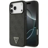 Original dėklas GUESS Leather 4G Triangle Strass MagSafe skirtas Apple iPhone 17 Pro Max juodos spalvos