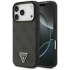 Original dėklas GUESS Leather 4G Triangle Strass MagSafe skirtas Apple iPhone 17 Pro juodos spalvos