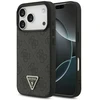 Dėklas Guess Leather 4G Triangle Strass MagSafe do iPhone 18 Pro / 17 Pro juoda