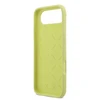 Guess Liquid Silicone 4G Metal Logo dėklas skirtas Apple iPhone 17 Air geltonos spalvos