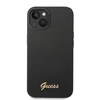 Dėklas GUESS GUHCP14MSLSMK IPHONE 14 PLUS / 15 PLUS 6.7 "Juodas / Juodas HARD CASE SILICONE VINTAGE GOLD LOGO