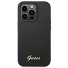 Karl Lagerfeld Guess dėklas, skirtas iPhone 14 Pro 6,1 GUHCP14LSLSMK juodos spalvos hard dėklas, skirtas Silicone Vintage Gold Logo