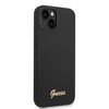 Dėklas GUESS GUHCP14MSLSMK IPHONE 14 PLUS / 15 PLUS 6.7 "Juodas / Juodas HARD CASE SILICONE VINTAGE GOLD LOGO