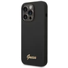 Karl Lagerfeld Guess dėklas, skirtas iPhone 14 Pro 6,1 GUHCP14LSLSMK juodos spalvos hard dėklas, skirtas Silicone Vintage Gold Logo