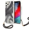 Dėklas Guess GUHCP12MKSMAGR Apple iPhone 12/12 Pro 6,1" pilkos spalvos hardcase Marble Collection