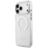 Guess Metal Outline MagSafe dėklas skirtas Apple iPhone 17 Pro Max sidabro spalvos