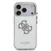 Guess PC/TPU Mirror 4G Glitter Logo MagSafe dėklas skirtas Apple iPhone 17 Pro Gold