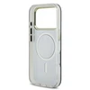 Guess PC/TPU Mirror 4G Glitter Logo MagSafe dėklas skirtas Apple iPhone 17 Pro Gold