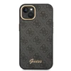Guess GUHCP14MHG4SHK Apple iPhone 14 Plus / 15 Plus 6.7″ juodos spalvos kietas dėklas 4G Vintage Gold Logo