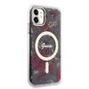 Dėklas GUESS GUHMN61HCFWSA IPHONE 11 / XR 6.1 "Žalias / KHAKI HARDCASE FLOWER MAGSAFE
