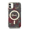 Dėklas GUESS GUHMN61HCFWSA IPHONE 11 / XR 6.1 "Žalias / KHAKI HARDCASE FLOWER MAGSAFE