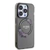 Guess IML Flowers Wreath MagSafe - dėklas skirtas Apple iPhone 15 Pro Juodas
