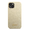 Apple iPhone 14 Guess Hard case Glitter Script telefono dėklas aukso spalvos