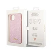 Dėklas GUESS GUHCP14MHGGSHP IPHONE 14 PLUS / 15 PLUS 6.7 "Rožinis / Rožinis HARD CASE GLITTER SCRIPT