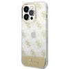 Guess GUHCP14LHG4MHG Apple iPhone 14 Pro6,1" auksinis kietasis dėklas 4G šablono scenarijus