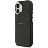 GUESS dėklas, skirtas IPHONE 17, suderinamas su MagSafe GUHMP17SPSAMSECK (PU W/ Peony Hot Stamp) juodas