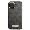Apple iPhone 14 Plus Guess Dėklas 4G Logo Plate MagSafe (GUHMP14MU4GPRK) juodos spalvos