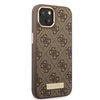 Dėklas GUESS GUHMP14MU4GPRW IPHONE 14 PLUS / 15 PLUS 6.7 "BROWN / BROWN HARD CASE 4G PLATE MAGSAFE LOGO