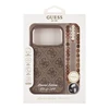 Guess PU 4G MagSafe Strap Limited Edition of 299 dėklas skirtas Apple iPhone 17 Pro rudos spalvos