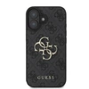 Guess PU 4G Metal Logo Apple iPhone 16 Plus dėklas telefonui pilkos spalvos