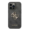 Apple iPhone 14 Pro Guess dėklas 4G Big Metal Logo pilkos spalvos