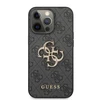 Guess Apple iPhone 13 Pro metalinis logotipo dėklas Pilkas