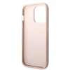 Guess GUHCP14X4GMGPI iPhone 14 Pro Max 6.7" rožinis/rožinis kietas 4G dėklas, didelis metalinis logotipas