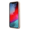 Guess PU 4G metalinis logotipo dėklas, skirtas iPhone 12 Pro Max Rožinė