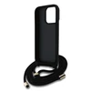 Guess PU 4G Metal Logo Crossbody Strap Apple iPhone 15 Pro Max dėklas telefonui rudos spalvos