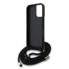 GUESS dėklas skirtas Apple iPhone 16 GUHCP16SP4GMGCRW (CBDY PU 4G Big Logo W/Cord Strap) rudos spalvos