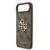 Dėklas Guess PU 4G Metal Logo Strap Case for Apple iPhone Air rudos spalvos