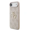 Dėklas Guess PU 4G Metal Logo Strap Case for Apple iPhone Air rožinės spalvos